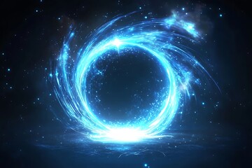 Obraz premium Abstract background. luminous swirling. Elegant glowing circle