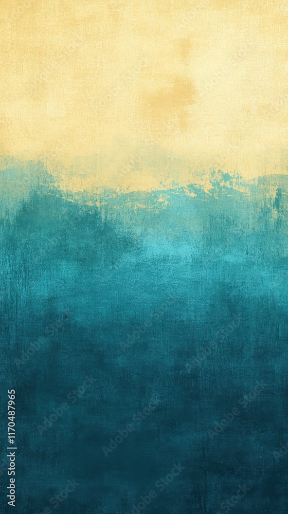 Poster calming textured gradient background with soft blues and yellows for peaceful ambiance
