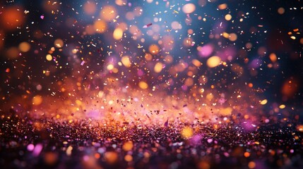 Obraz premium Gold Confetti Background for Celebration Party Event
