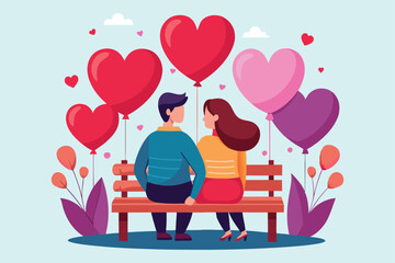 A couple sitting on a wooden bench.