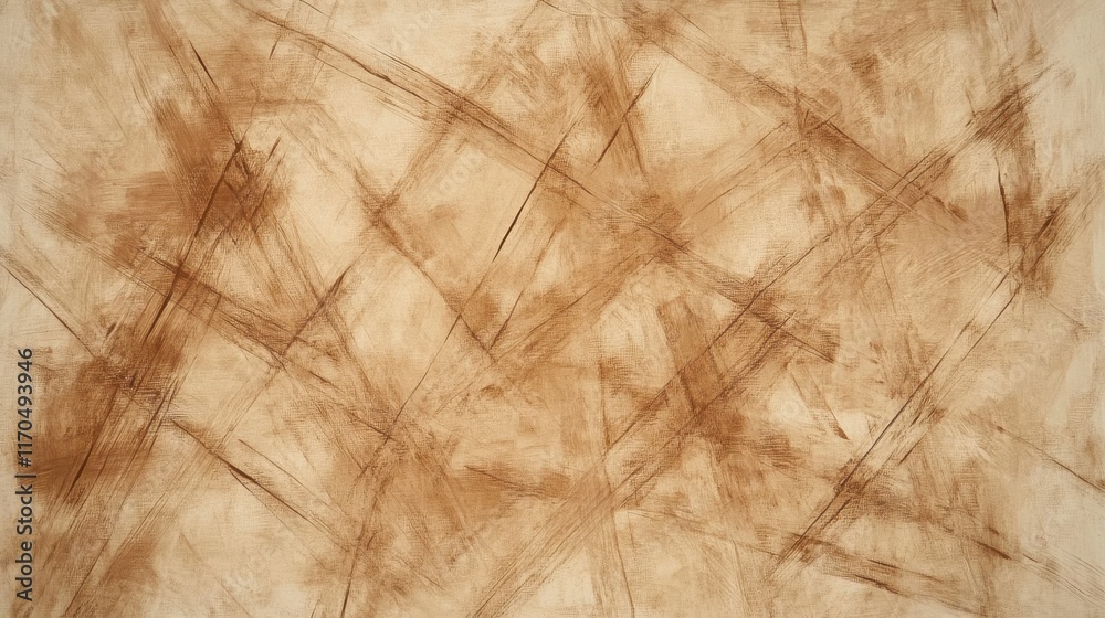 Fototapete muted amber hues blend softly with gentle pencil strokes creating an abstract composition full of te