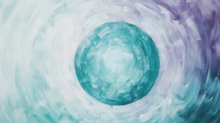 Abstract circular patterns created with soft pencil strokes in muted colors exploring dynamic movement and tranquility