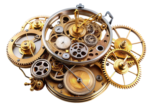 A Clockwork Symphony on a white background