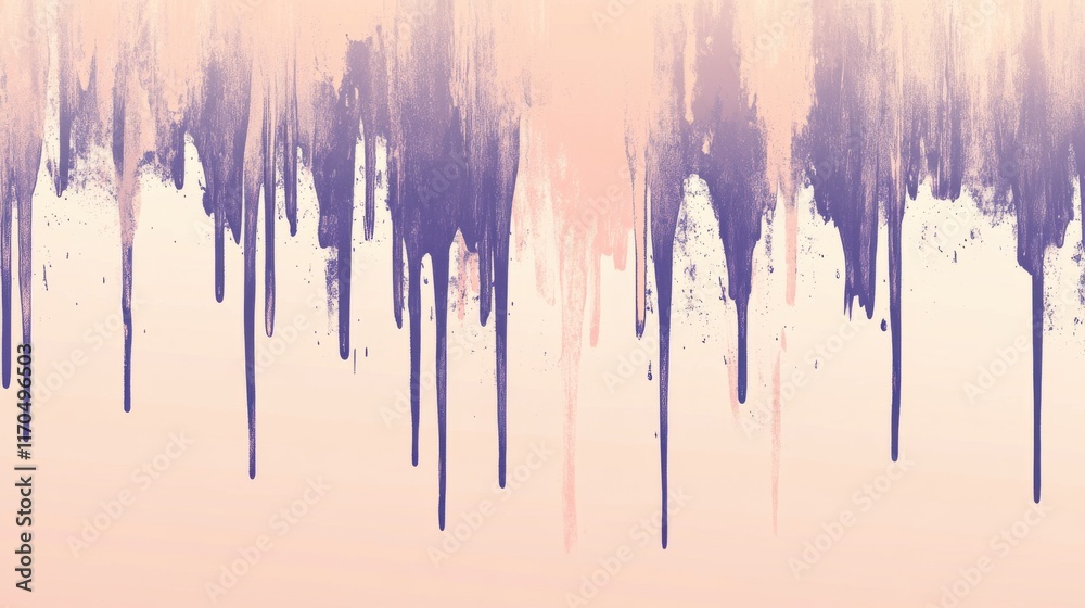 Aufkleber Strokes of color blend softly in a minimalist gradient creating a tranquil atmosphere for creative expression