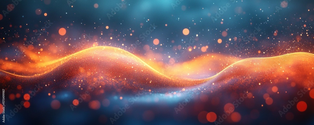 Aufkleber Digital Background for Technology AI Communication Data Transfer Neural Networks Graphic Design Abstract Expressionism