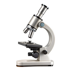 Microscope isolated on transparent background