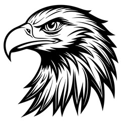 Obraz premium Vector Eagle Head Illustration for Print and Graphics Design