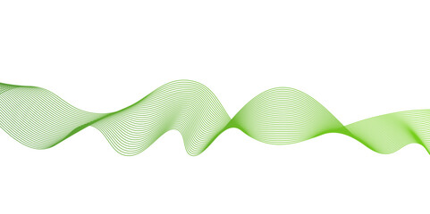 Fototapeta premium Abstract colorful wave element for design. green wave background,abstract vector green wave melody lines ,backdrop. Vector illustration of soft dynamic swoosh,