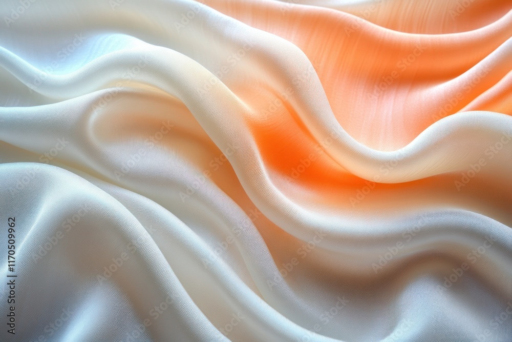 Poster silk fabric background with glossy texture and soft pastel colors