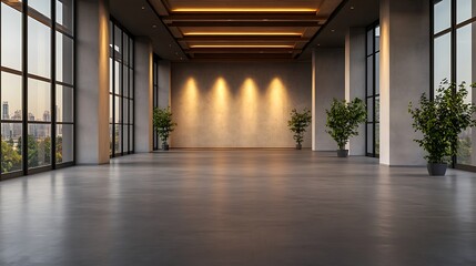 Fototapeta premium banner mockup convention hall