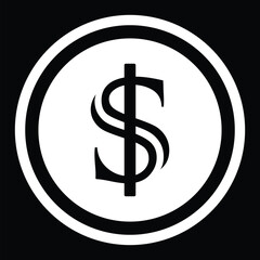 dollar symbol vector template design, usd currency symbol design, usd logo icon design template