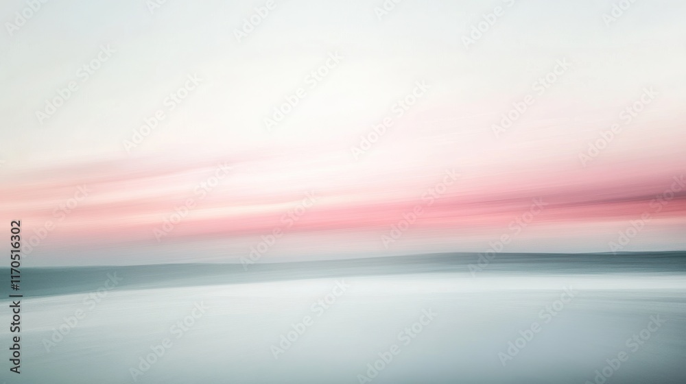 Poster abstract gradient blend of soft colors resembling a serene sunset over calm waters