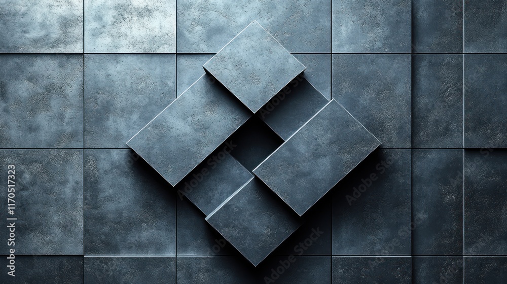 Poster Minimalistic 3D Icon Design with Soft Shadows and Subtle Gradients on Light Gray Background