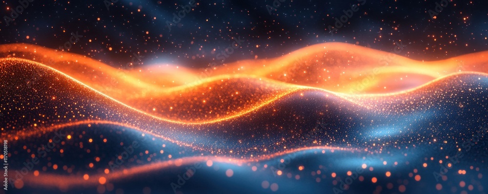 Leinwandbilder Digital Background for Technology Processes Artificial Intelligence Data Transfer Neural Networks Cyber Communication and Multimedia Presentations