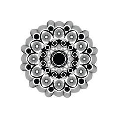 Beautiful floral pattern mandala art isolated on a white background, decoration element for meditation poster, yoga, banner, henna, invitation, cover page, design element mandala art, vector art
