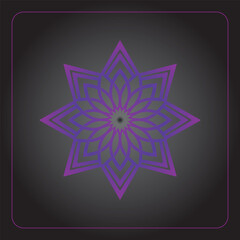 Traditional mandala design detailed line art