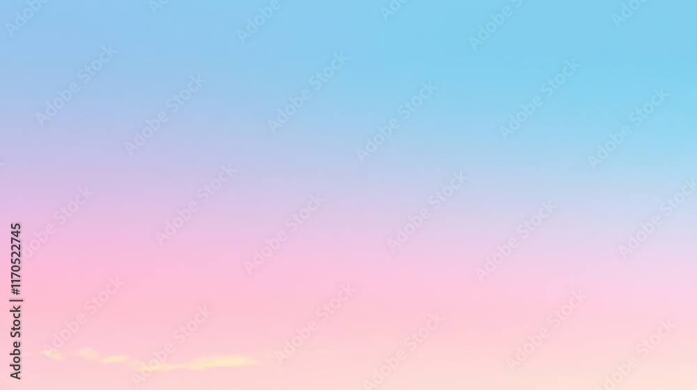 Poster serene gradient background transitioning from soft blue to gentle pink at sunset