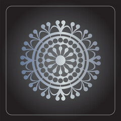 Traditional mandala design detailed line art