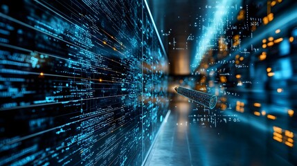 Quantum Computing Simulation of Newtonian Projectile Motion with Holographic Trajectories and Equations  Futuristic digital visualization of the application of quantum technology to classical physics