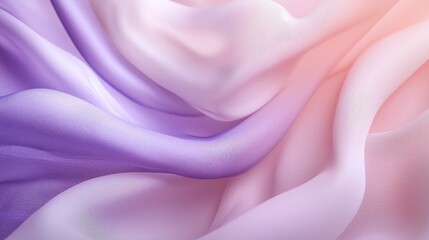Obraz premium Soft Draped Fabric in Shades of Purple and Pink