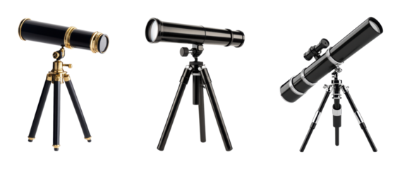 Elegant telescopes showcasing classic and modern designs