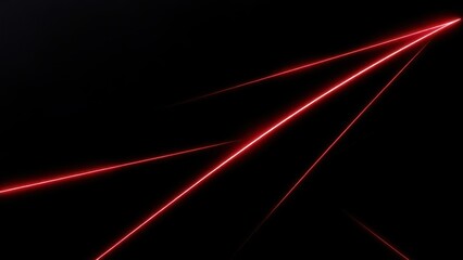 a close up of a red light on a black background