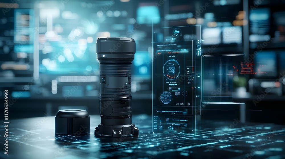 Poster quantum computing designing lightweight and durable prosthetics with holographic material analysis a