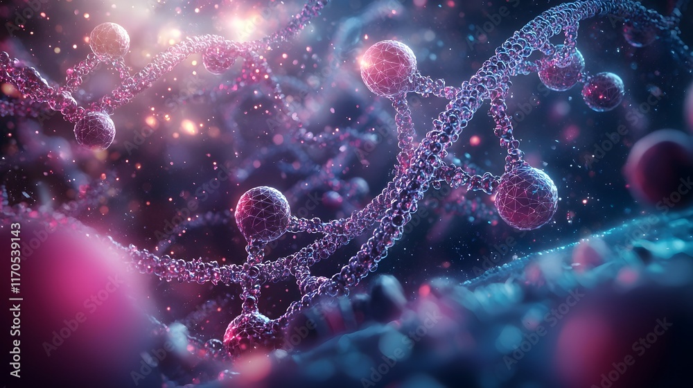 Poster this digital showcases the dynamic and intricate molecular bonds involved in biochemical processes u