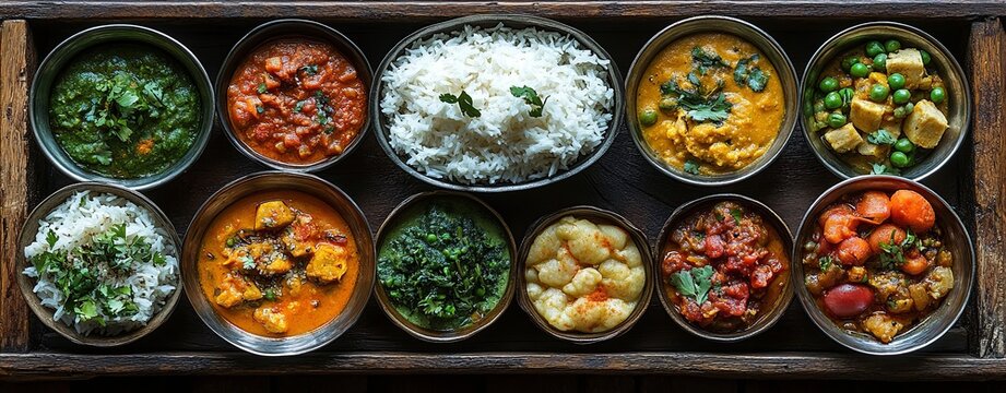 Traditional Sikkimese Meal with Varied Dishes