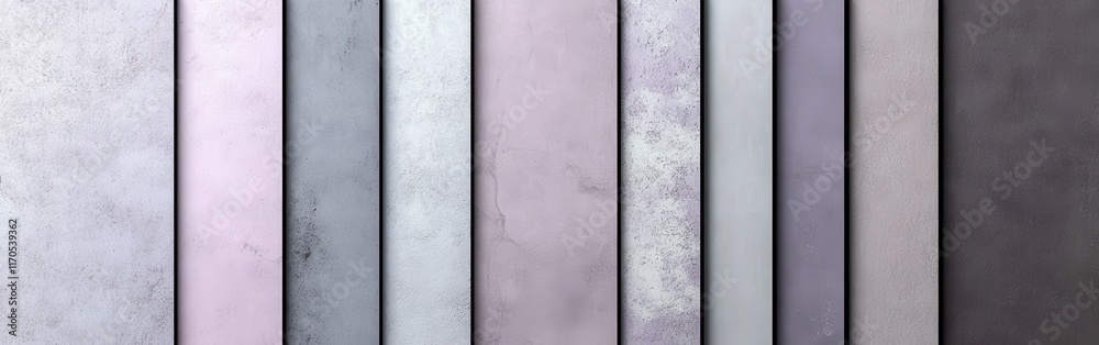 Poster elegant pastel gray and lavender grids arrange in a visually appealing pattern for modern interior d