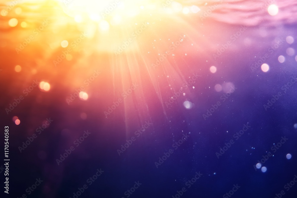 Leinwandbilder radiant golden sunburst shines brightly with soft lens flares over a textured mauve background, offe