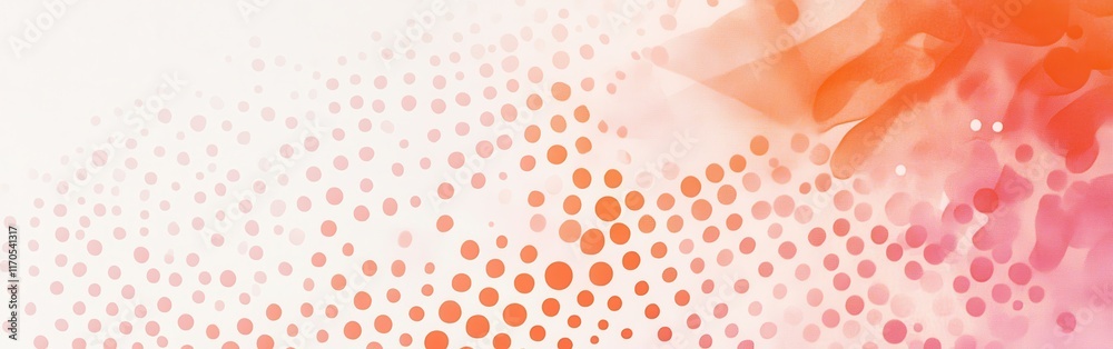 Poster Bright pastel orange transitions into soft hues, creating a vibrant abstract background perfect for artistic expressions and design projects