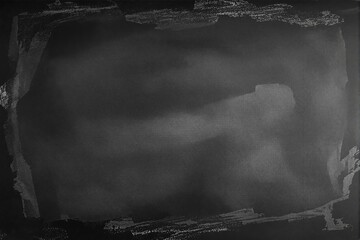 Fototapeta premium Dark textured surface with artistic brush stroke elements, creating a minimalistic and abstract look. The background is monochromatic. Ai generative