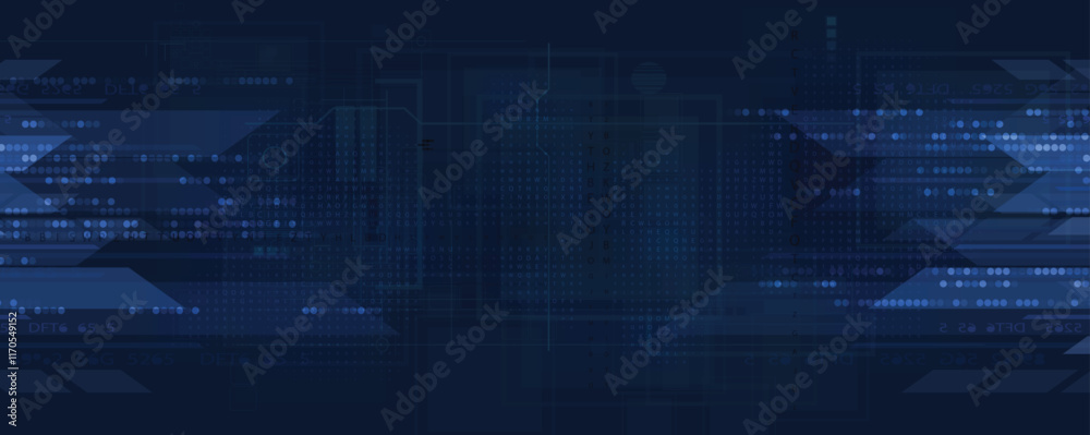 Poster futuristic background. big data visualization. cyber concept