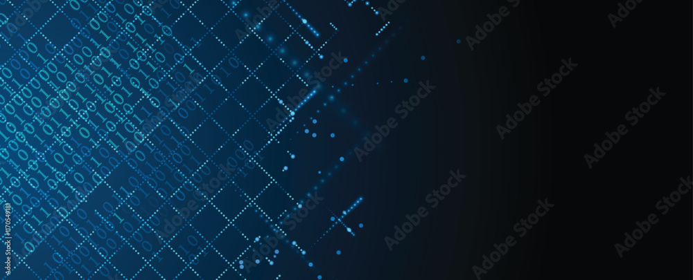 Poster futuristic background. big data visualization. cyber concept