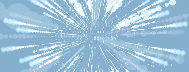 Futuristic background. Big data visualization. Cyber concept