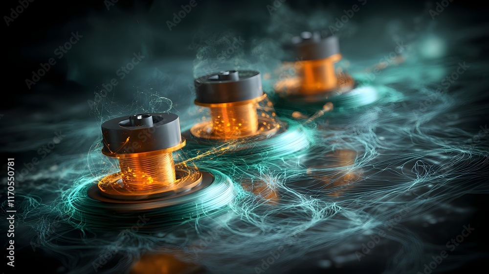 Poster quantum computing simulating the effects of friction on rotational motion showing energy dissipation
