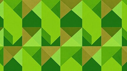 Geometric Green Abstract Pattern: An abstract design with a repeating pattern of geometric shapes in shades of green. Perfect for backgrounds, textures, and modern design projects.  