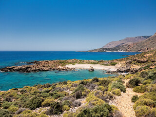Küstenblick auf Loutro - Kreta