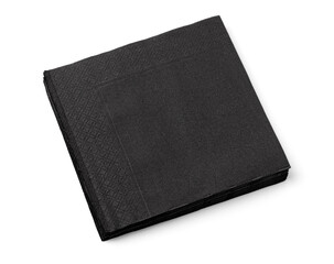 Black clean paper tissues on white
