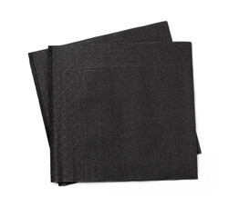 Black clean paper tissues on white