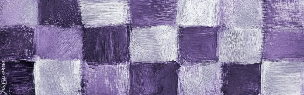 Poster Abstract design featuring gray and purple pencil strokes in a textured pattern across the canvas with a dynamic visual appeal