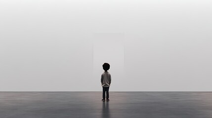 Obraz premium poster mockup blank plain white wall