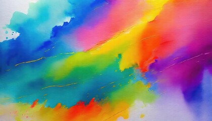 Bright Colorful Watercolor Paint Background Texture A Vibrant and Artistic Canvas for Creative Projects, Perfect for Graphic Design, Invitations, and Digital Art