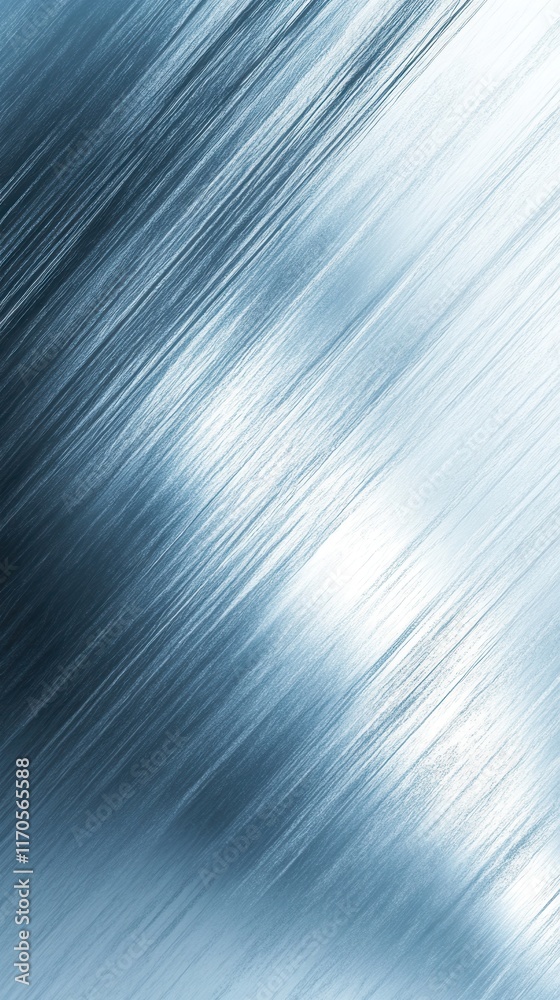 Leinwandbilder textured metal surface with gradient showcasing reflections and intricate patterns in blue and silve