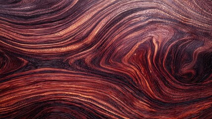Naklejka premium Rich Red Wood Grain Swirling Texture Pattern