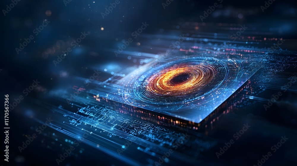 Poster quantum computing simulation visualizing the application of fourier transform in signal processing a