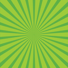 vector illustration of green radial line background