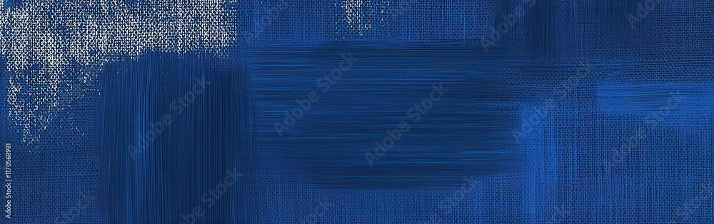 Poster Rich cobalt blue textured background with subtle variations in hue and brushstroke details for artistic inspiration
