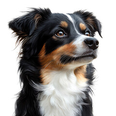 Geometric dog design illustration isolated on transparent background